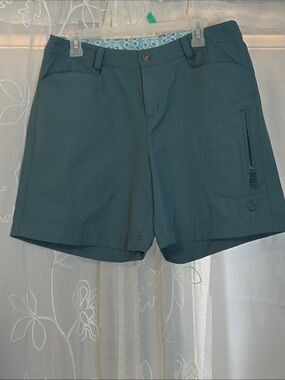 ISIS Women's Teal Cargo Shorts with Zip Pocket 12